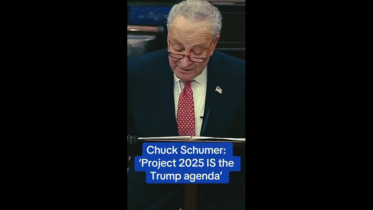 Chuck Schumer: 'Project 2025 IS the Trump agenda'