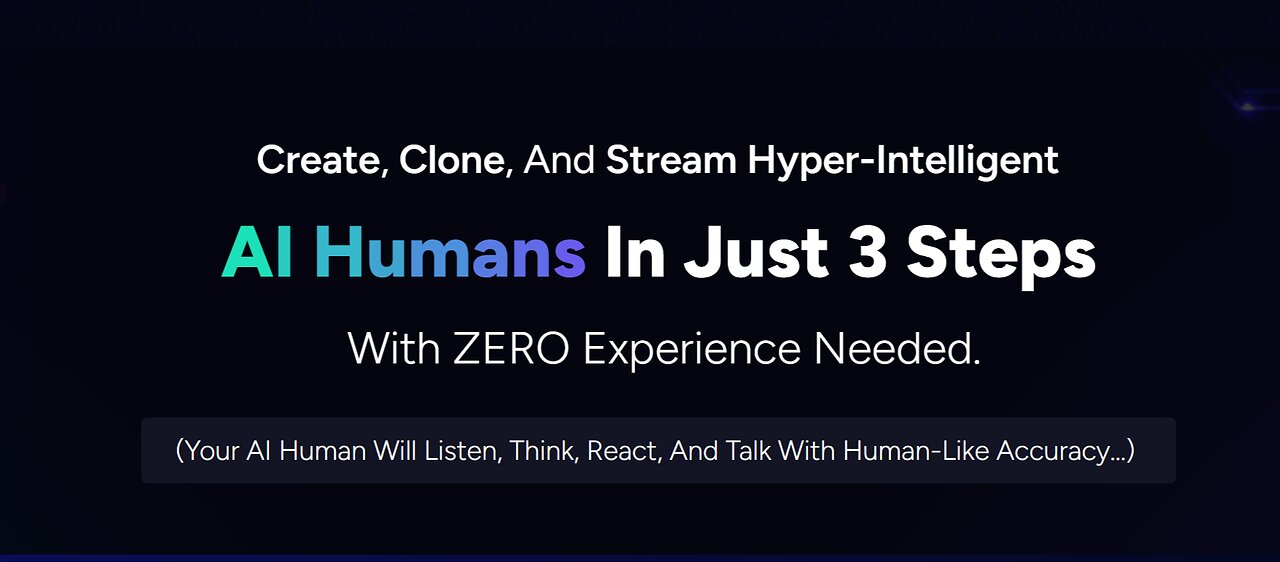 Human AI Overview: Create and Stream Interactive Digital Humans.