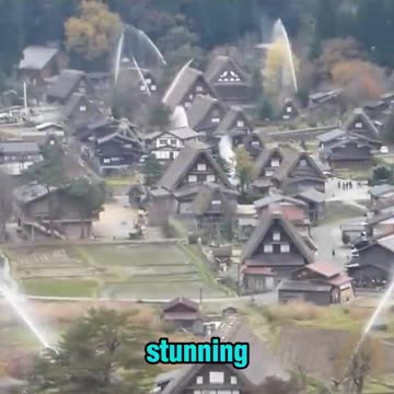 The Japanese build fire defense systems into their properties. Amazing