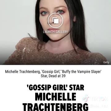 'Gossip Girl' Star Michelle Trachtenberg Dead At 39!