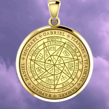Guardian Angels in Gold: Seven Archangels Pendant ✨