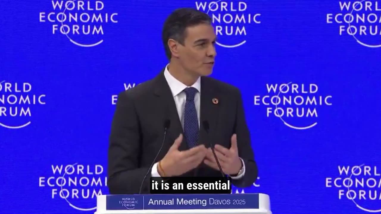 WEF: Spanish Leader Reveals Plan to Mandate Digital ID for Social Media Access