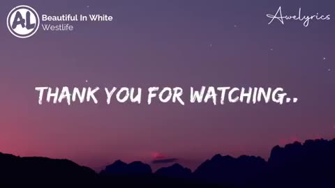 Westlife - Beautiful in white (Lyrics)