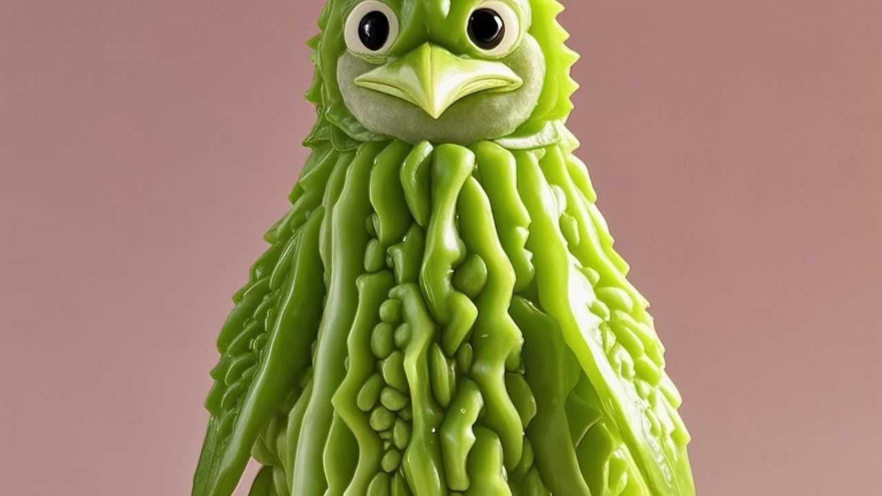 Bitter melon creativity, super cool, I like to have one by myself