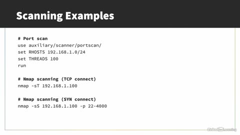 Metasploit L15 (02. Understanding scanners within Metasploit)