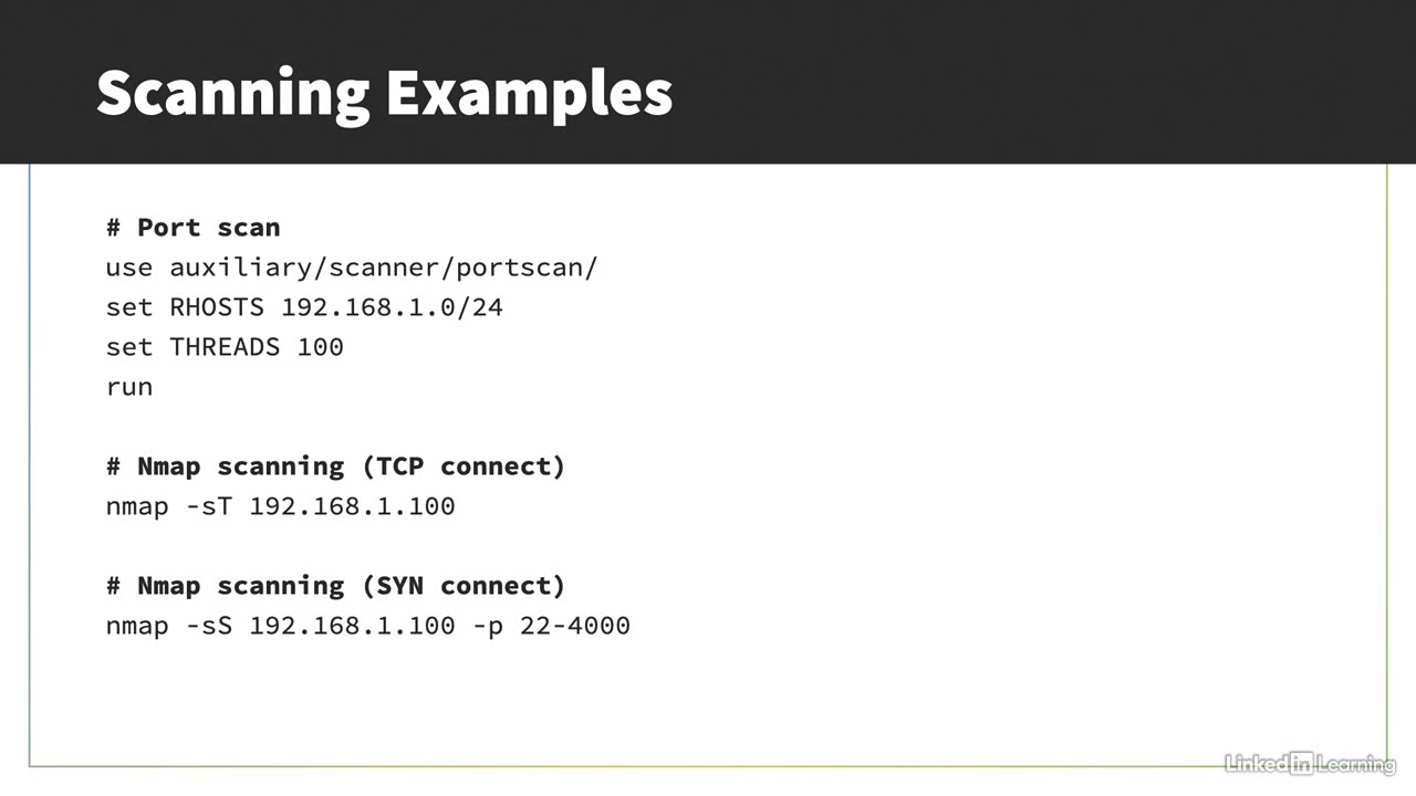 Metasploit L15 (02. Understanding scanners within Metasploit)