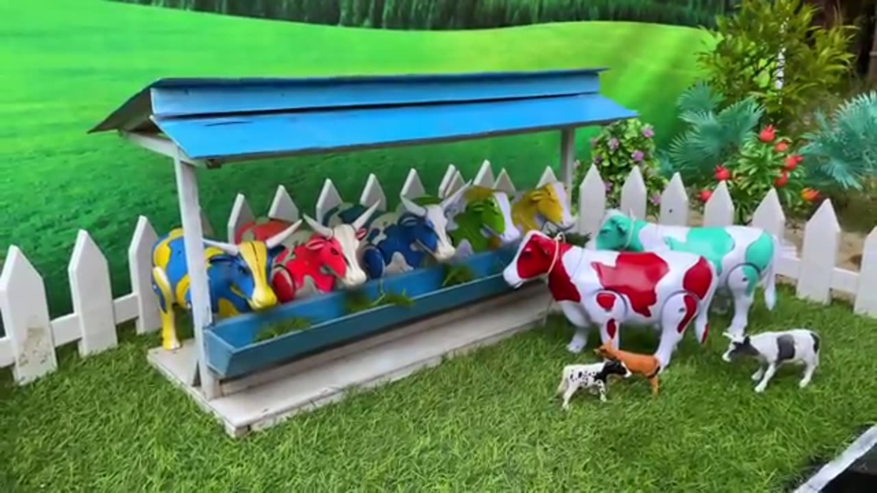 Cow toy for entertainment