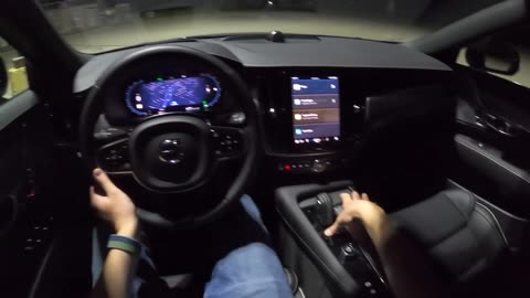 2022 Volvo S90 B6 AWD R-Design - POV Night Drive (Binaural Audio)