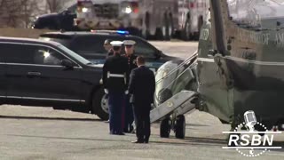 WATCH| President Trump Arrives to CPAC 2025 in Marine One - 2/22/25