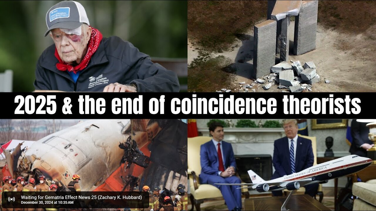 Let 2025 be the end of "coincidence theory" otherwise it will be our end | Jimmy Carter & Planes