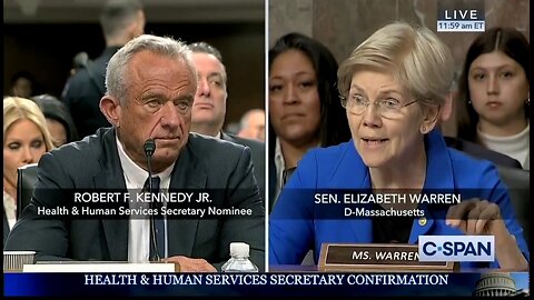 RFK Jr Isn't Taking Sen Elizabeth Warren's Questions Protecting Big Pharma