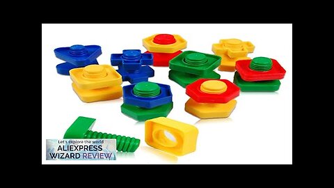 5Set Screw Building Blocks Plastic Insert Blocks Nut Shape Toys for Children Review