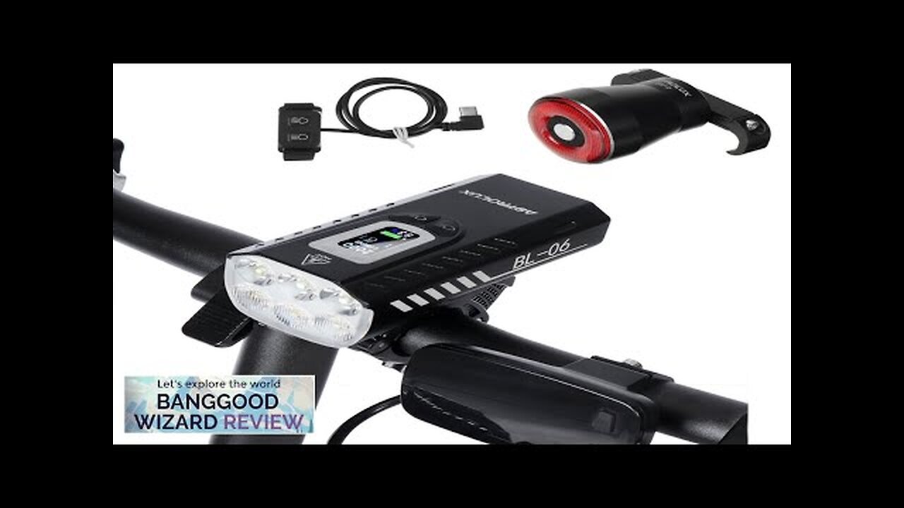 Astrolux® BL06 3+3 LEDs 2000LM Bike Headlight Dual Distance Beam 10000mAh Phone Review