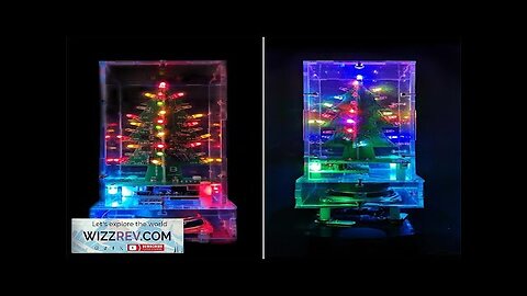 Straight/Curve-leaf Christmas Tree Tri-color/Colorful Version Support bluetooth DIY Review