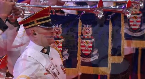 Donald J. Trump Attends the Presidential Parade