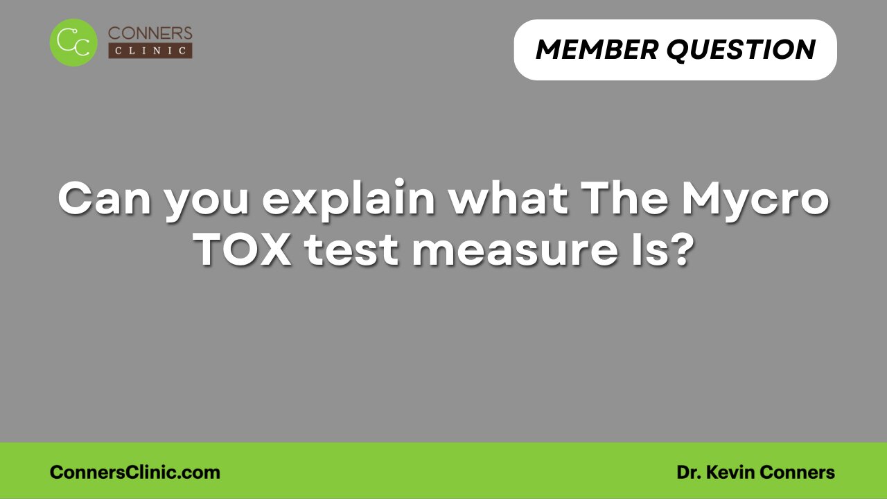 Can you explain what The Mycro TOX test measure Is?