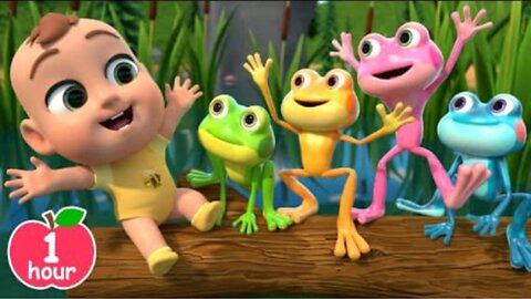 Five Little Speckled Frogs + More Nursery Rhymes & Kids Songs- ABCs and 123s