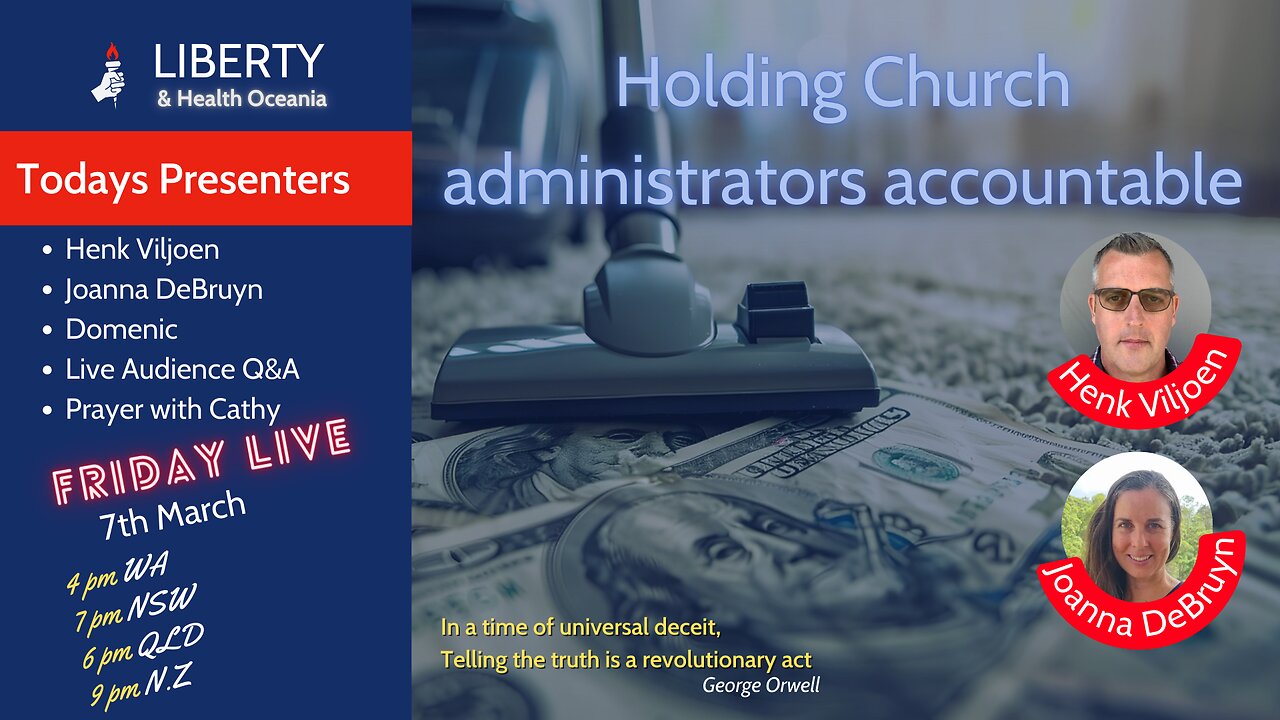 [SDApearl] Henk Viljoen, Domenic Rosina, Joanna De Bruyn - Holding Church Administrators Accountable [sdapearl@yahoo.com]