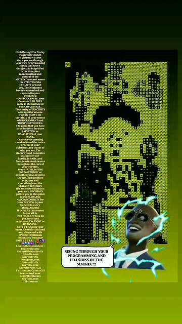 ▪︎SEEING THROUGH THE PROGRAMMING AND ILLUSIONS OF THE MATRIX▪︎