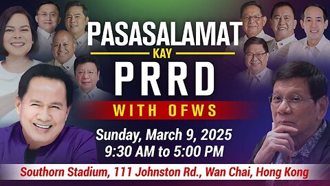 Pasasalamat kay PRRD with OFWs | Southorn Stadium, Wan Chai, Hong Kong | March 9, 2025