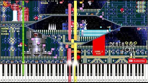 Sonic & Knuckles - Death Egg Zone Act 1 Piano MIDI