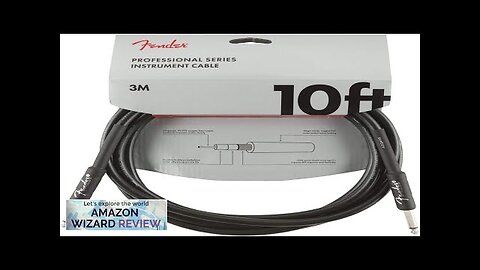 Fender Professional Series Instrument Cable Guitar Cable 10 ft Stage Ready Review