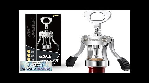 IPOW Wine Opener Zinc Alloy Wine Bottle Opener Wing Corkscrew Heavy Duty Review