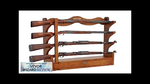 VEVOR Gun Rack Wood Gun Rack Wall Mount Gun Display Rack holds Review