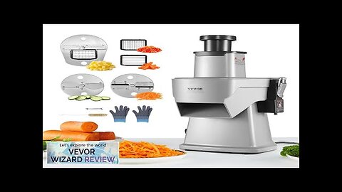 VEVOR Electric Vegetable Slicer 4 in 1 Multifunctional Food Cutter 200W Vegetable Review