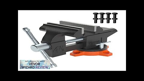 VEVOR 4.5" Bench Vise w/ Anvil 240°Swivel Base Heavy Duty Multipurpose Vise Review