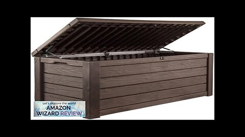 Keter Westwood 150 Gallon Plastic Backyard Outdoor Storage Deck Box for Patio Review