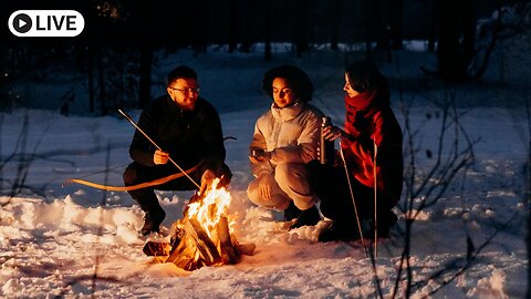 Cozy Campfire 🔥 Relaxing Fireplace Sounds