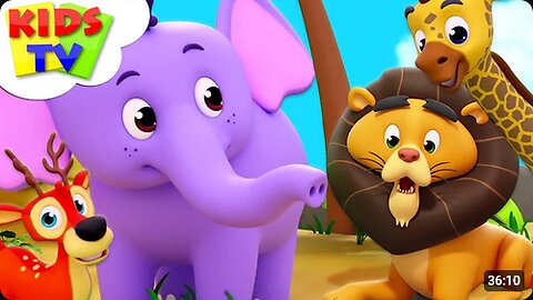 Zoo Song _ Super Supremes Cartoons _ Kindergarten Nursery Rhymes For Toddlers _ Kids Videos