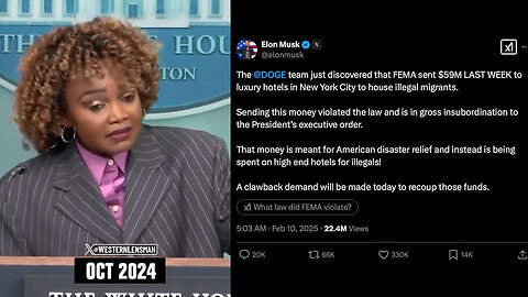 Flashback - October, 2024: KJP Assured Americans That No FEMA Funds Were Being Diverted To Illegals