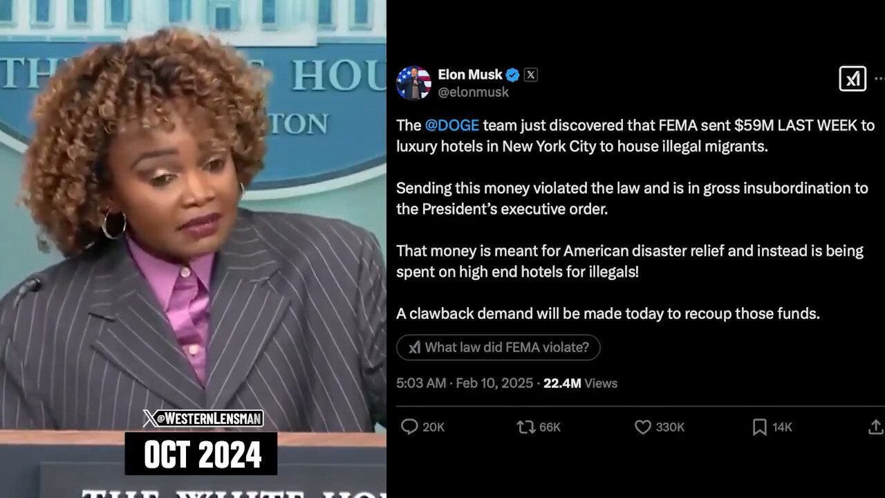 Flashback - October, 2024: KJP Assured Americans That No FEMA Funds Were Being Diverted To Illegals