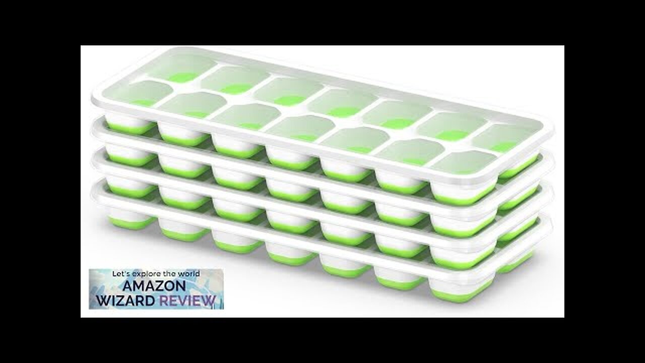 Ice Cube Tray with Lid 4 Pack Durable Stackable Ice Cube Trays Review