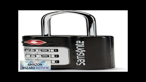 Samsonite Travel Sentry 3-dial Combination Lock Black One Size Review