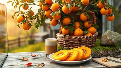 Perfect 'Persimmons': Ripe, Sweet, and Ready to Enjoy 🍂🍊