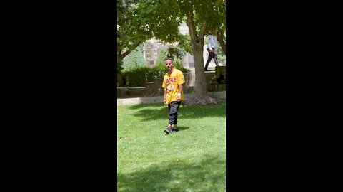 Parkour training at outdoor I love that move style