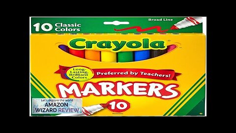 Crayola Non-Washable Markers Broad Point Classic Colors 10/Set Review