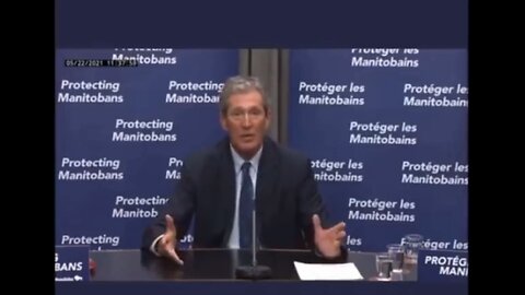 Brian Pallister premier of Manitoba Canada in summer of 2021 thanking the evils for rain