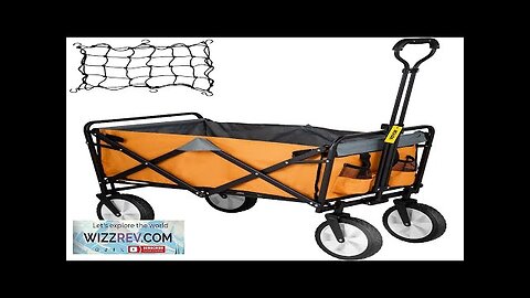 VEVOR Wagon Cart Collapsible Folding Cart with 176lbs Load Outdoor Utility Garden Review