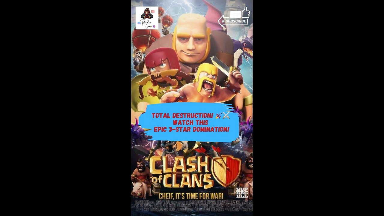 Total Destruction! ⚔️ Watch This Epic 3-Star Domination! #coc #clashofclans #mobilegaming #like #coc
