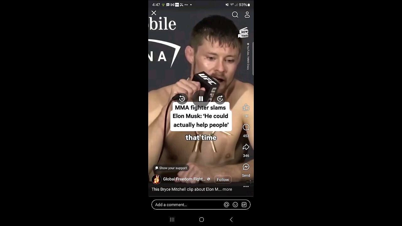 MMA Fighter Slams Elon Musk