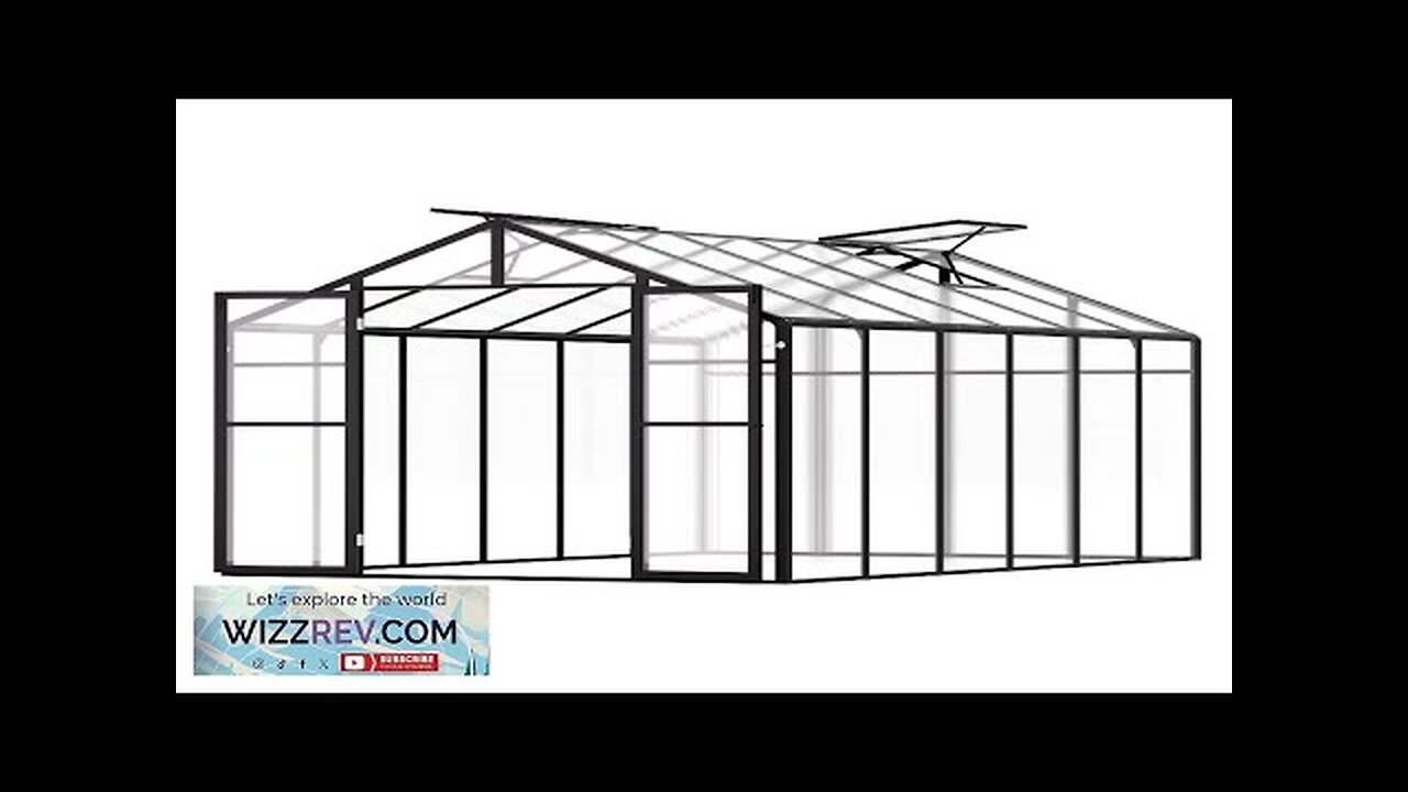 VEVOR Polycarbonate Greenhouse 8 x 12 Ft Outdoor Walk-in Greenhouse for Garden Review