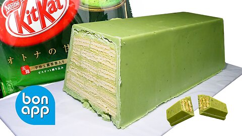 Gigantic KitKat with green tea