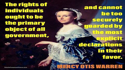 Feb. 16, 2025 PM / Mercy Otis Warren - Observations on the new constitution...