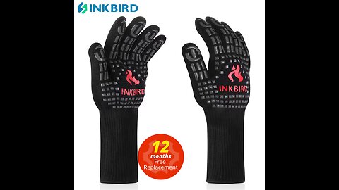 INKBIRD 14inch BBQ Grill Gloves 1472℉ Extreme Heat Resistant