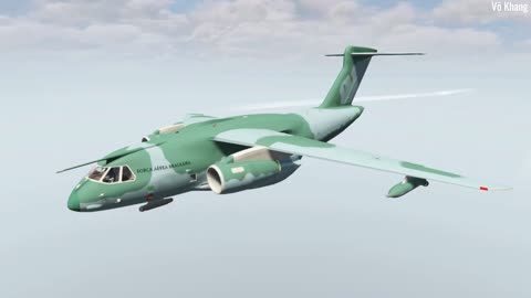 Brazil's Embraer KC-390 Millennium medium-lift transport and aerial refueling aircraft