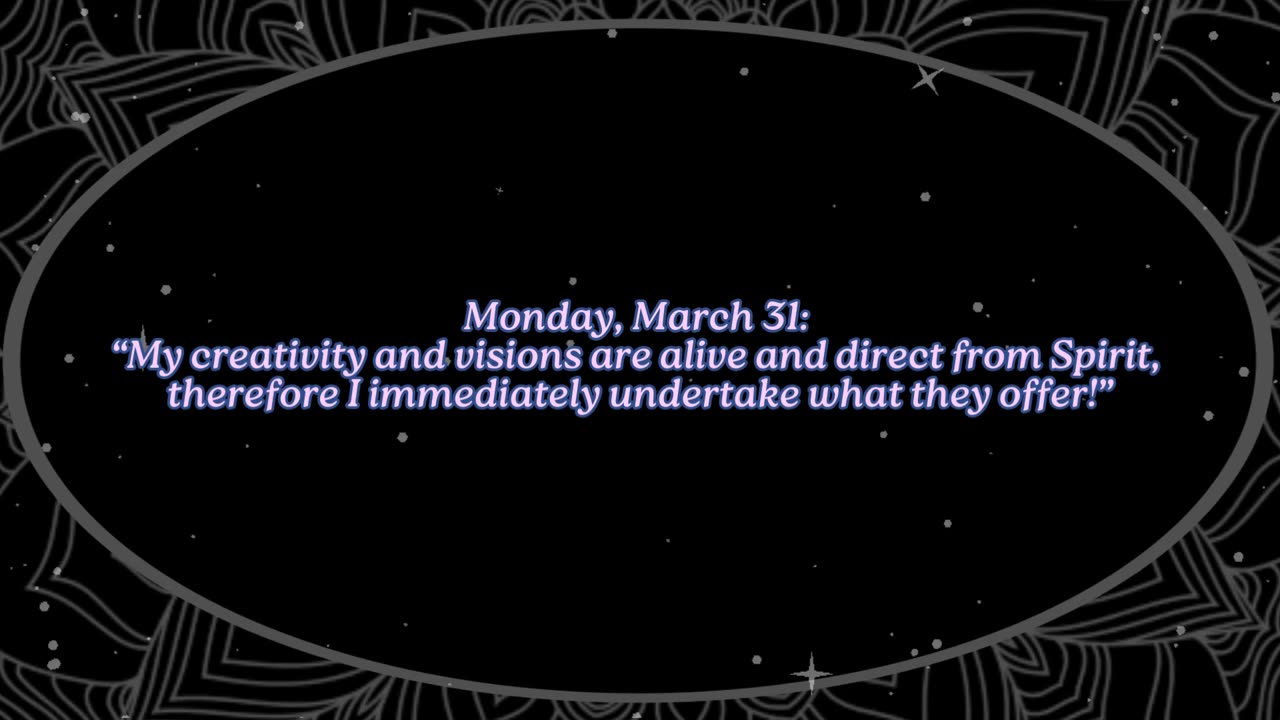 Message from Spirit! ~ Monday, March 31, 2025 ~ Numerology Energy @ a Glance